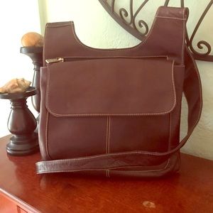 Leather crossbody